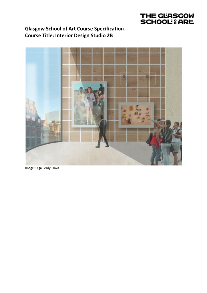 BA (Hons) Interior Design Studio 2B 2024-25 – GSA Documents