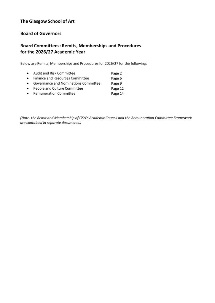 GSA Documents